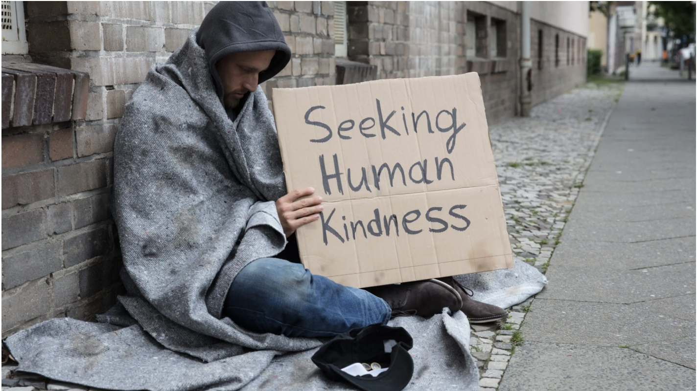 Homeless individual — Hope to the homeless